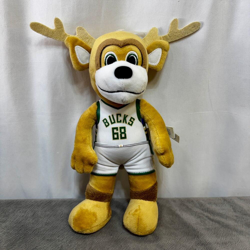 Milwaukee Bucks Bango 10" Mascot Plush Deer Bleacher Creatures NBA Stuffed Toy